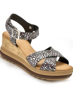 Sandales hautes compensées