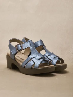 Sandales hautes scratch boucle fantaisie