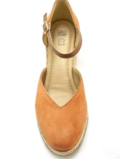 Sandales hautes style espadrilles