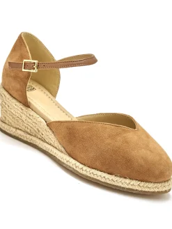 Sandales hautes style espadrilles
