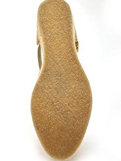 Sandales hautes style espadrilles