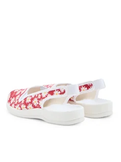 Sandales élastiquées intérieur éponge