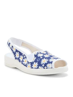 Sandales élastiquées intérieur éponge