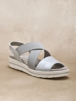 Sandales élastiquées semelle amovible