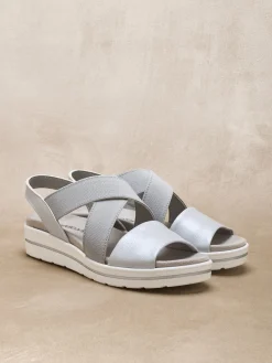 Sandales élastiquées semelle amovible