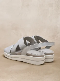 Sandales élastiquées semelle amovible