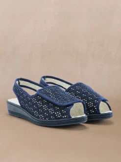 Sandales pantoufles ouverture totale