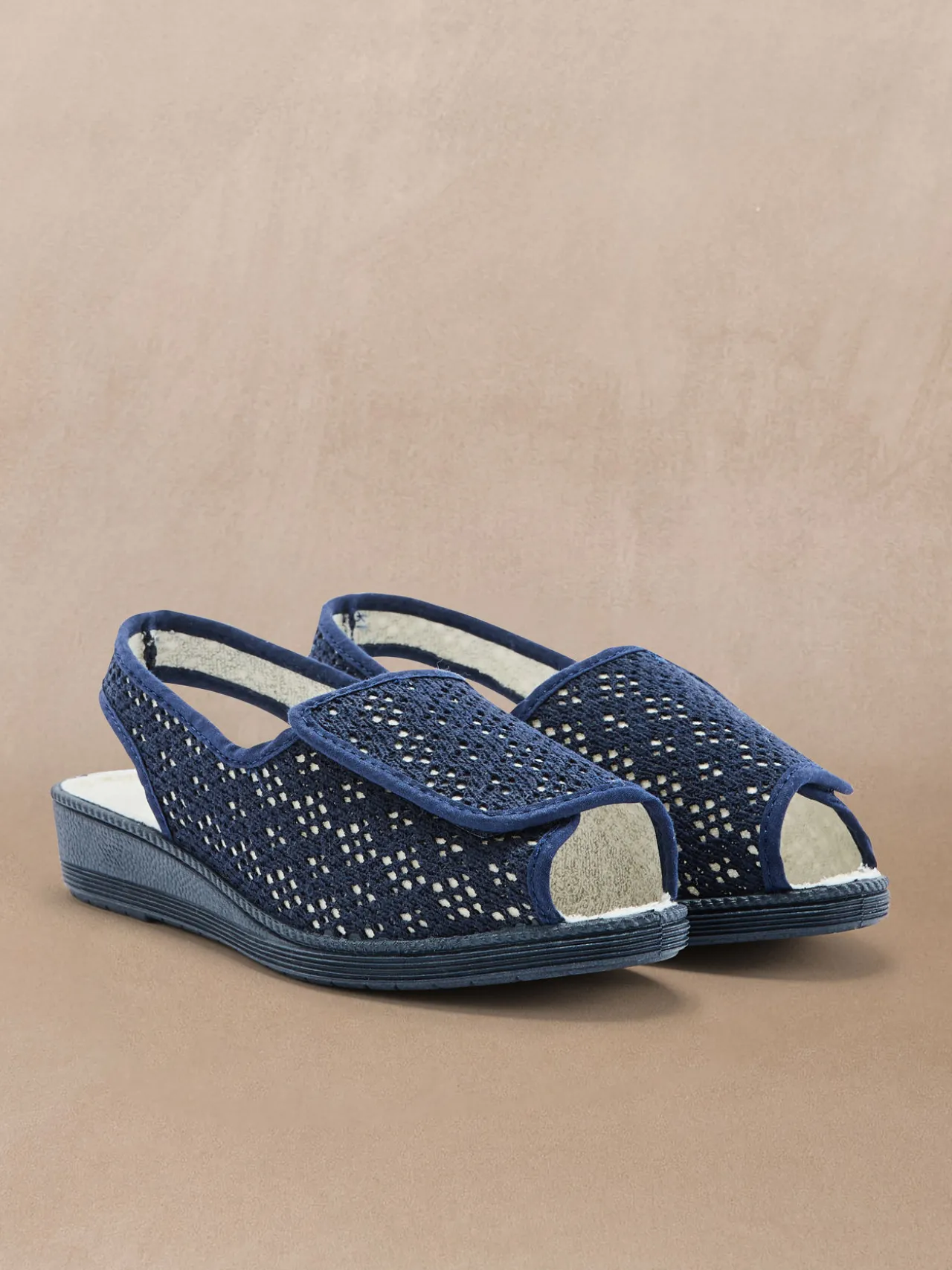 Sandales pantoufles ouverture totale