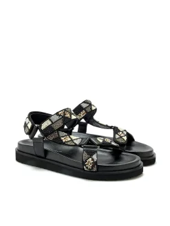 Sandales perles fantaisie aérosemelle