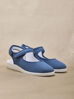 Sandales textile ouverture totale