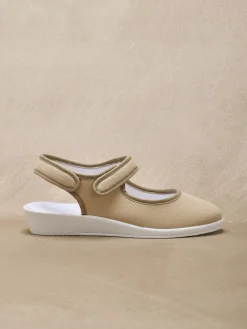 Sandales textile ouverture totale