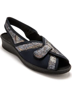 Sandales textile spécial hallux valgus