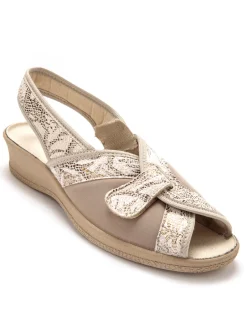 Sandales textile spécial hallux valgus