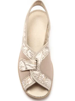 Sandales textile spécial hallux valgus