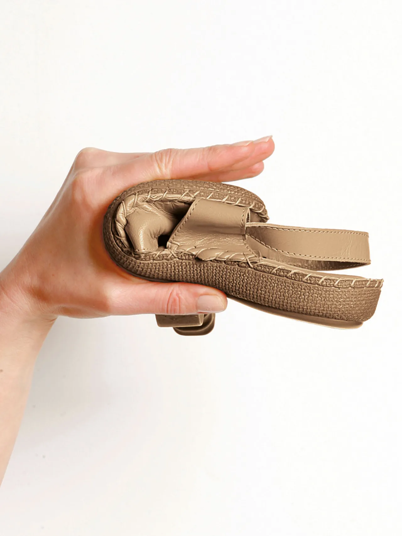 Sandales ultra souples en cuir