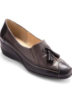 Sans-gêne en cuir largeur confort