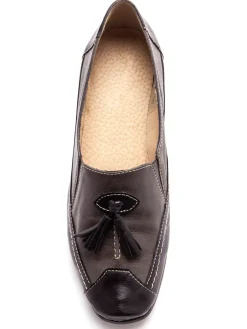 Sans-gêne en cuir largeur confort