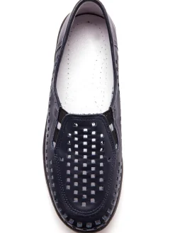 Sans-gêne en cuir perforés