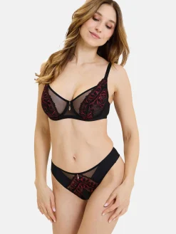 Soutien-gorge sexy corbeille à armatures