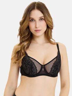 Soutien-gorge sexy corbeille à armatures