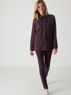 Sweat-shirt à large col montant