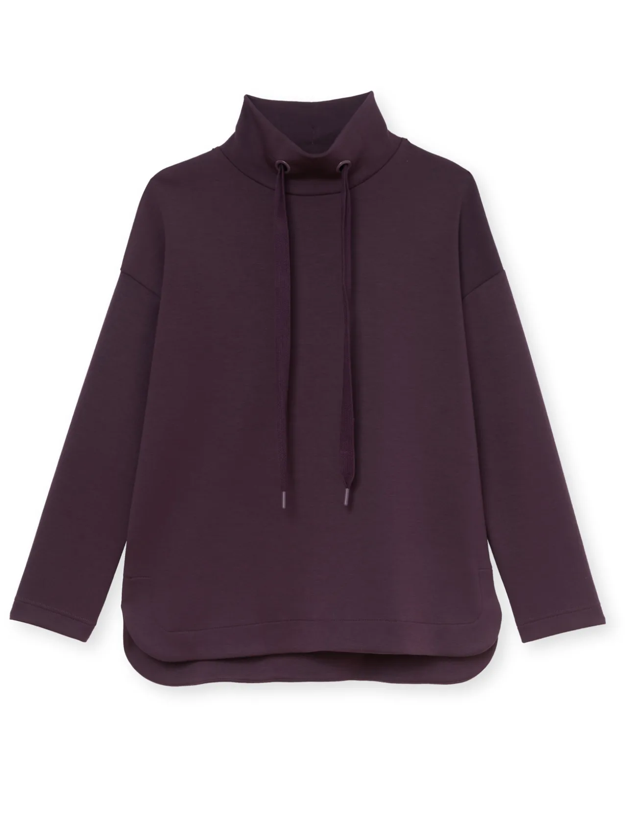 Sweat-shirt à large col montant