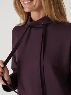 Sweat-shirt à large col montant