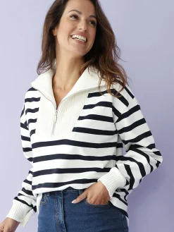 Sweat-shirt col camionneur