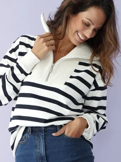 Sweat-shirt col camionneur