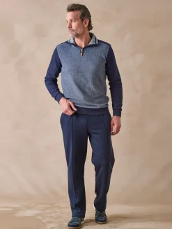 Sweat-shirt col montant zippé