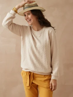 Sweat-shirt reliefé