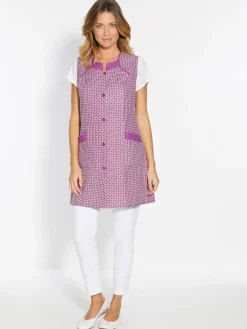 Tablier 3/4 sans manches tout boutonné