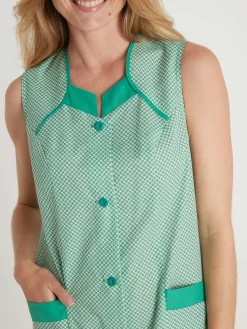 Tablier 3/4 sans manches tout boutonné