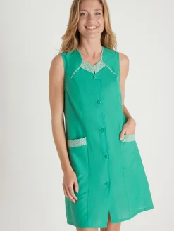 Tablier 3/4 sans manches tout boutonné