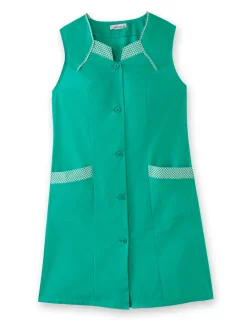 Tablier 3/4 sans manches tout boutonné