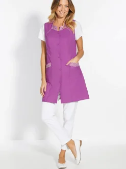 Tablier 3/4 sans manches tout boutonné