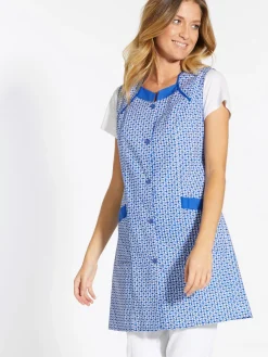 Tablier 3/4 sans manches tout boutonné