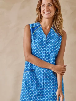 Tablier zippé imprimé sans manches