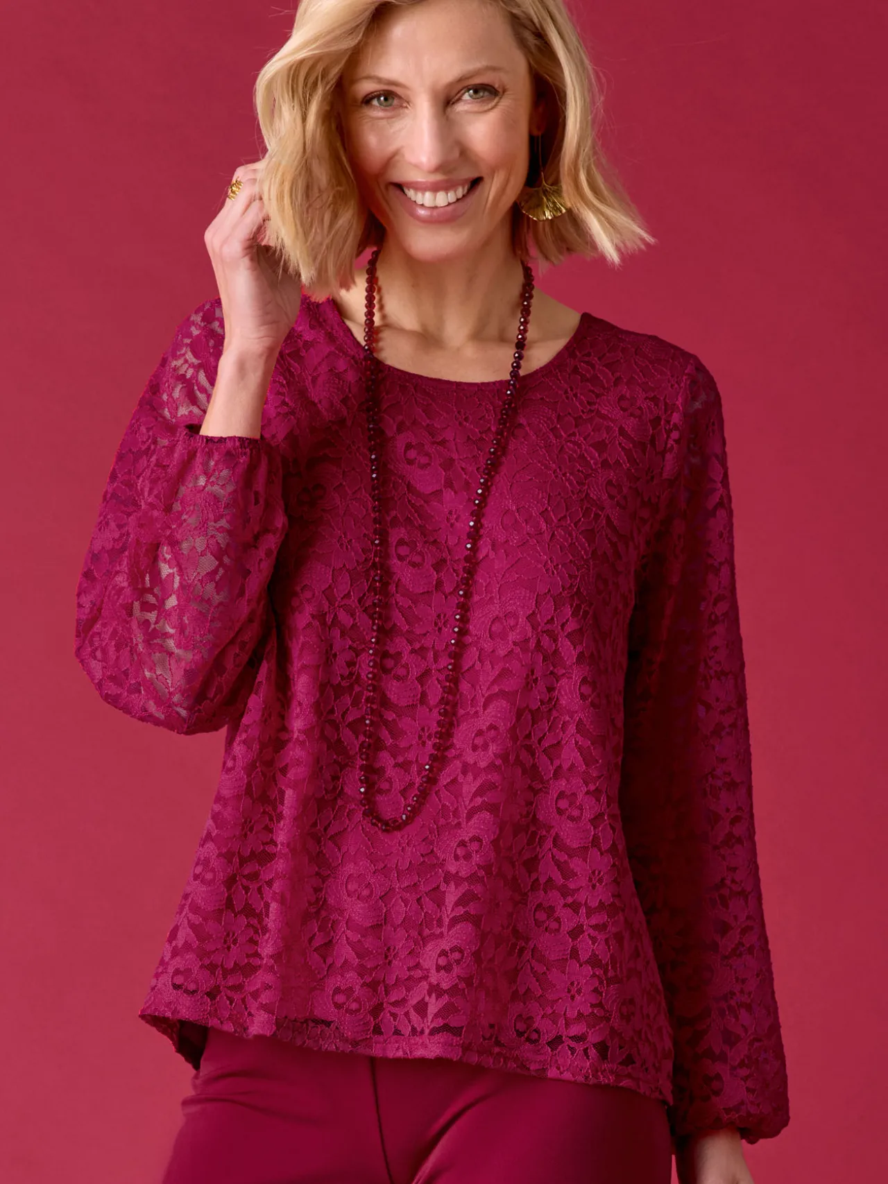 Tee-shirt avec dentelle