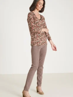 Tee-shirt avec dentelle à l'encolure