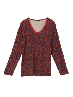 Tee-shirt avec dentelle à l'encolure