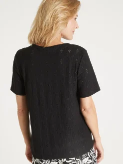 Tee-shirt avec macramé