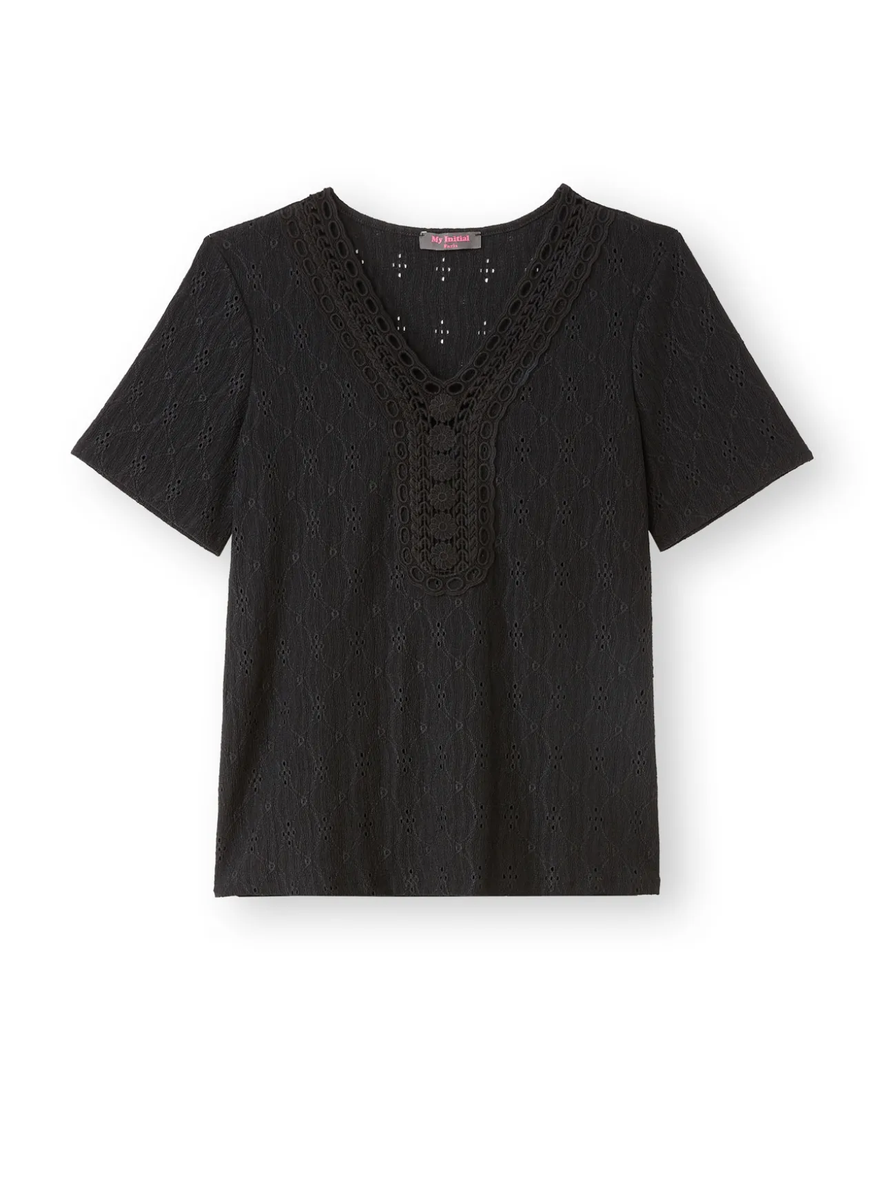 Tee-shirt avec macramé