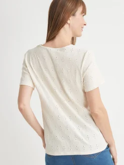 Tee-shirt avec macramé