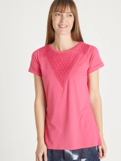 Tee-shirt brodé col rond