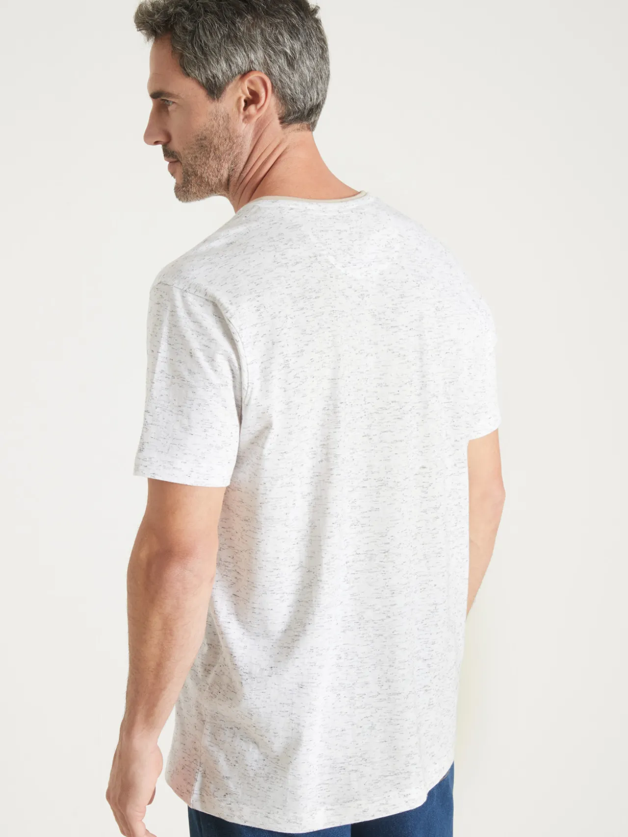 Tee-shirt chiné motif nautique