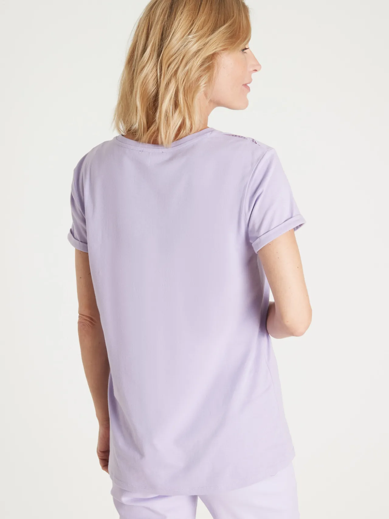 Tee-shirt coton à broderies ajourées