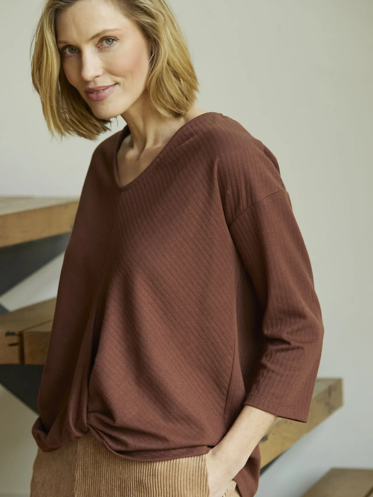 Tee-shirt côtes plates