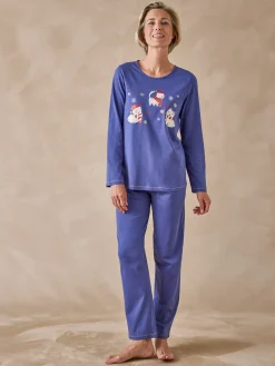 Tee-shirt de pyjama en jersey pur coton