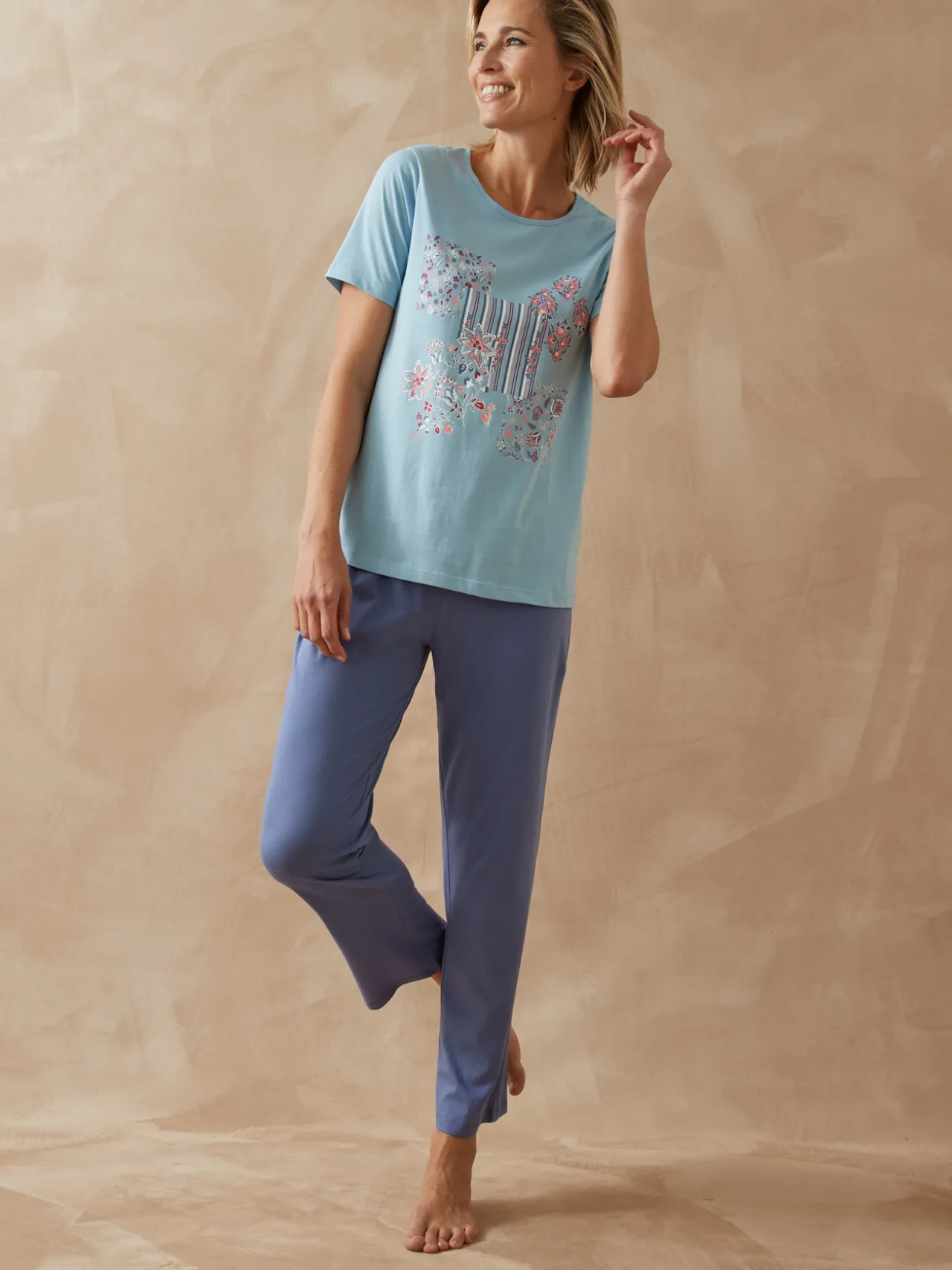 Tee-shirt de pyjama manches courtes